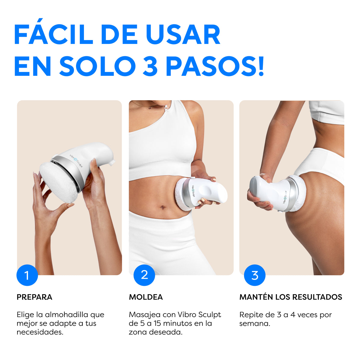 Vibro Sculpt® — Masajeador Esculpidor para Tonificar.